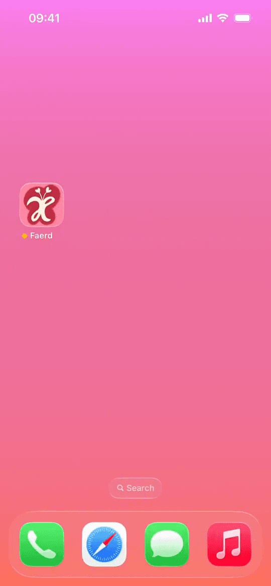 The same home screen with the distracting apps locked away